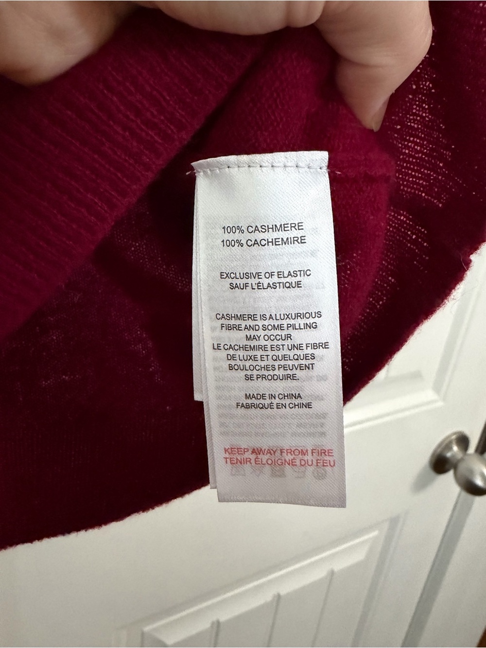 Brodie Burgundy Cashmere Sweater Vest S - Picture 4 of 5